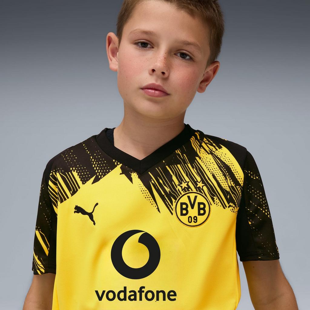 Puma BVB HOME JERSEY REPLICA JR boys' jersey yellow 78009401 size 164