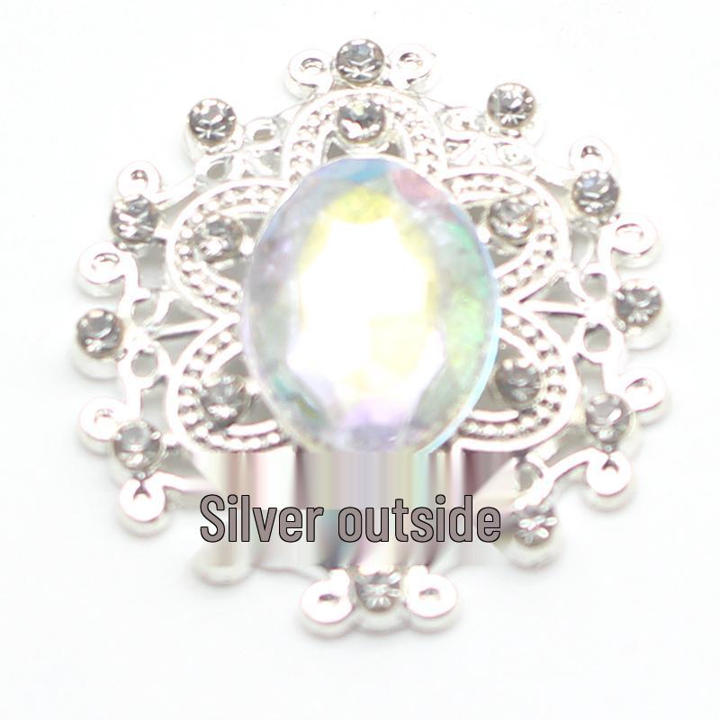 Подарочная коробка своими руками: Маленькая сплавная кнопка-застежка 25x26 мм, плоское дно, стразы и акриловые стразы, аксессуары для кнопок