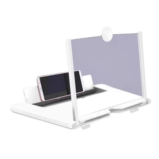 Mobile Phone Screen Magnifier 3D High-definition Magnifying Projector Screen Enlarger for Movies Videos Gaming Foldable Phone Stand