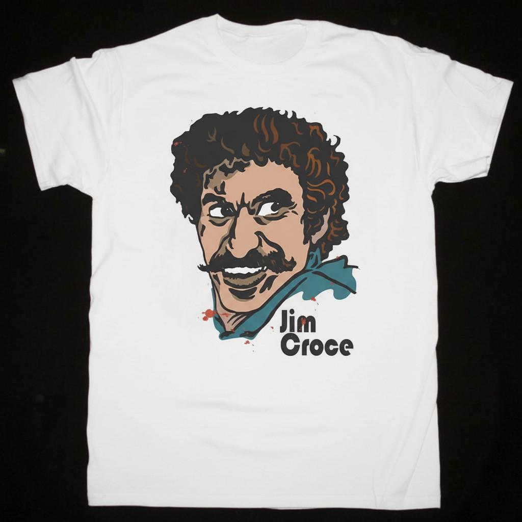 Jim Croce Singer White Men Unisex Cotton T Shirt Full Size S-5XL