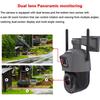 LS VISION 8-мегапиксельная камера видеонаблюдения с двумя объективами, Wi-Fi PTZ, наружным 30-кратным оптическим зумом и функцией ночного видения для обнаружения людей