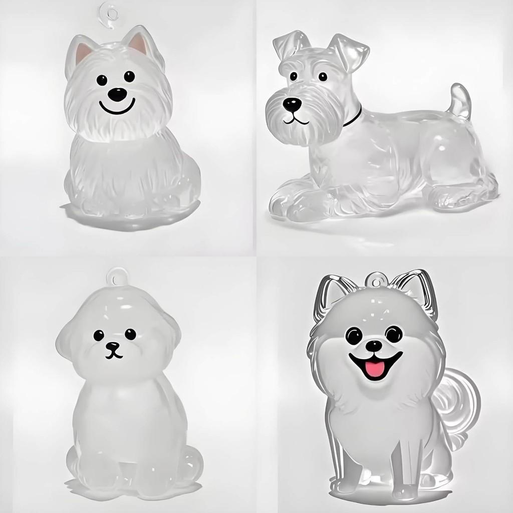 Pet Hair Storage Box Resin Cute Animal Keychain For Collectors And Giftgiving