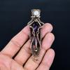 Sage Amethyst  Pendant, Gemstone 999 Copper Wire Wrapped Jewelry Pendant, Handmade Jewelry Birthstone Pendant, Gift For Him