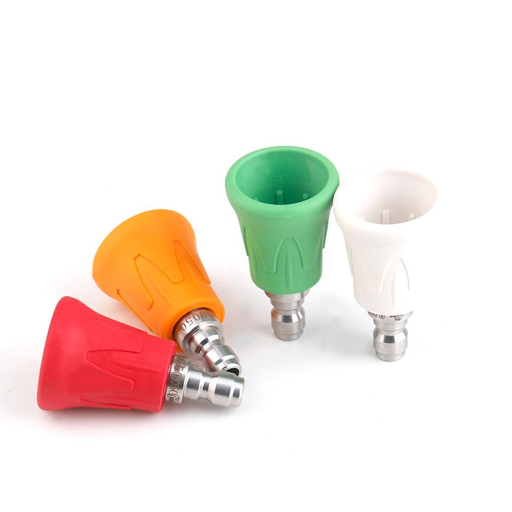 High Power Washing NaMachine Nozzle Tip Set Water Guard Set Stainless Steel Nozzle Holder for Car and Motorcycle Plant Watering