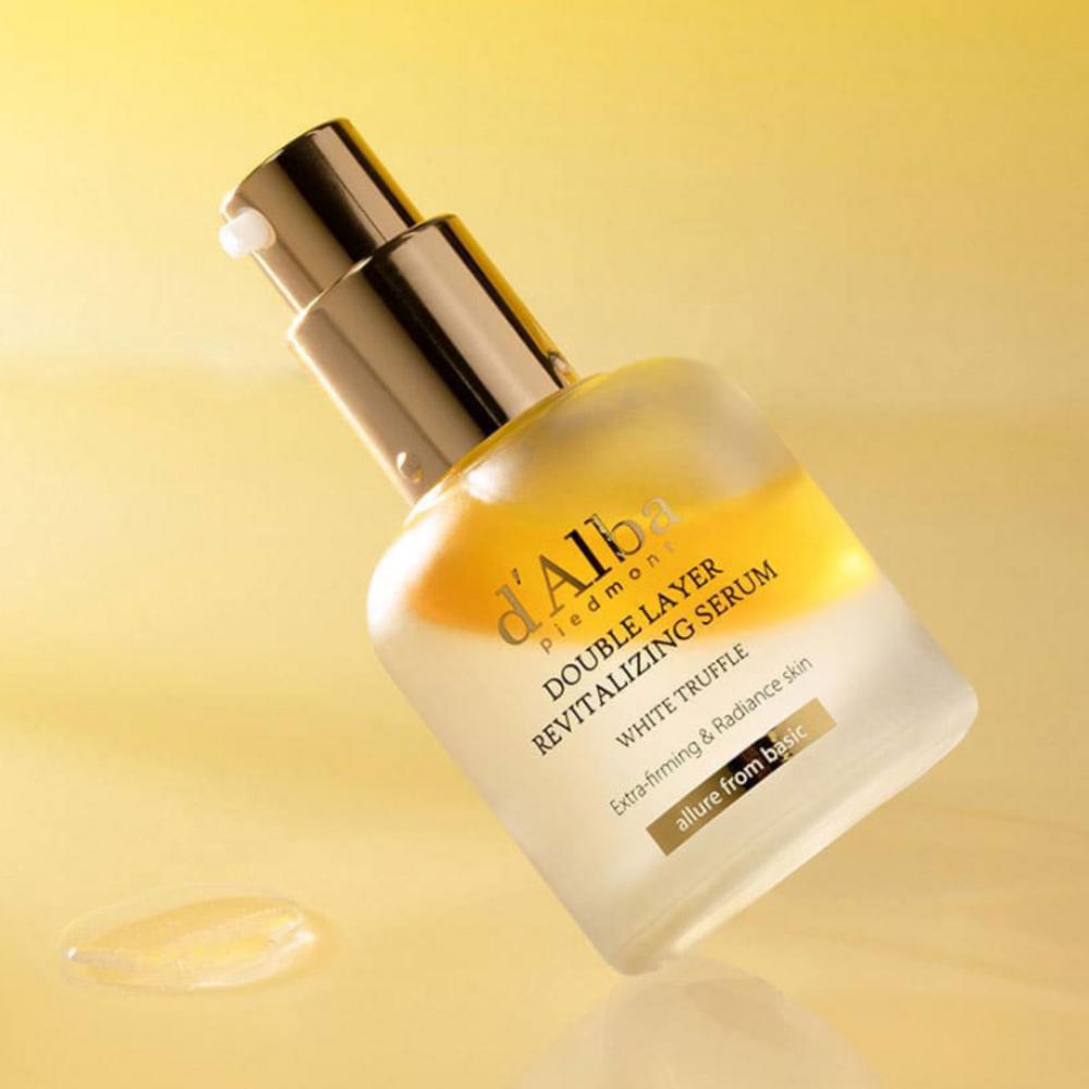 d'Alba White Truffle First Aromatic Spray Serum 60 мл + Двухслойная восстанавливающая сыворотка 30 мл + Двойная сыворотка и крем 70 г + Подарочный пакет Базовый набор