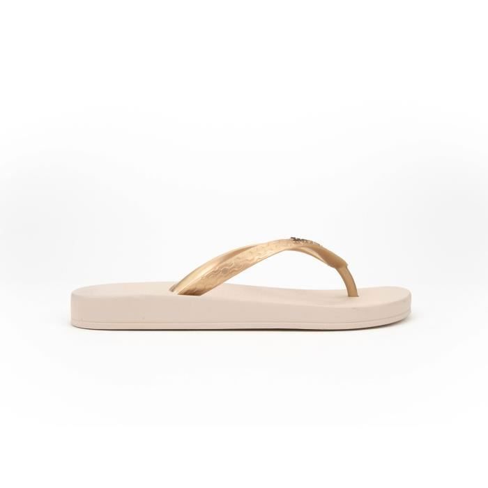 Tongs femme - Ipanema - Anatomica Tan - Couleur Beige/gold - Confortable et anti-dérapante