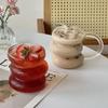 Glass Cup with Unique Design, High Borosilicate Heat-resistant Coffee, Cold Drink and Milk Tea Cup.