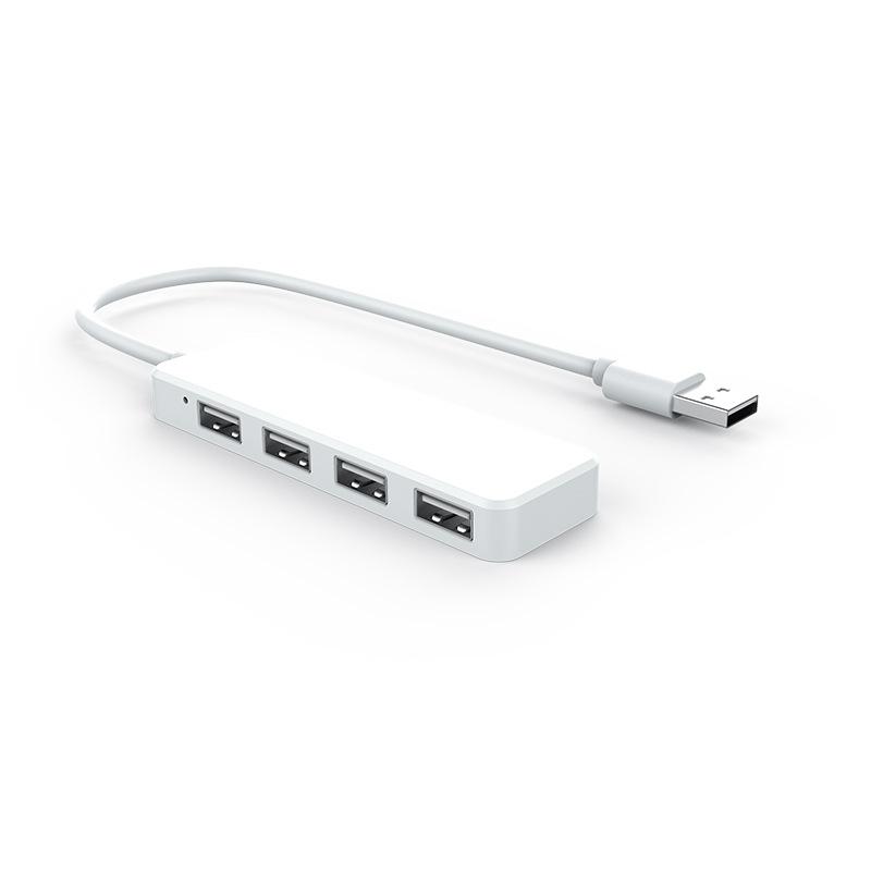 USB Док-станция 4-портовый USB 2.0 USB Адаптер Портативный Для Macbook USB Многопортовый Хаб Компьютерные Аксессуары