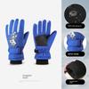 Professional Outdoor Sports Warm Gloves for Boys and Girls Aged 3-9, Fleece-Lined, Thickened, Windproof and Waterproof Children's Ski Gloves