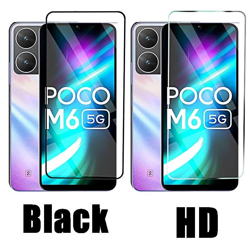 4 шт. закаленное стекло для Xiaomi Poko Poxo Little M6 Pro X6 Pro C65 13t Защитная пленка для экрана Redmi 13c Note 13