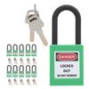 10Set 38mm 1.5in Safety Padlock Engineering Insulation DustProof for Factories Construction Sites Hospitals Chemicals