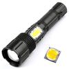 Flashlights Torch Flashlight Long Range Powerful Hand Torche Light Outdoor 1200 Lumen Waterproof Led Zoomable Mulitary