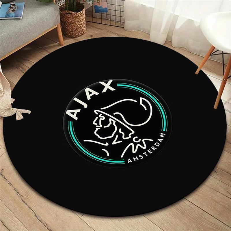 AFC Ajax Round Area Rug,Carpet Rug for Living Room Bedroom Sofa Playroom Decor,Non-slip Floor Mat