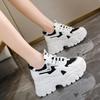 Массивные женские модные кроссовки с увеличением на 6 см Весна Осень Дышащая повседневная обувь Студенческая обувь Мягкая вулканизированная обувь