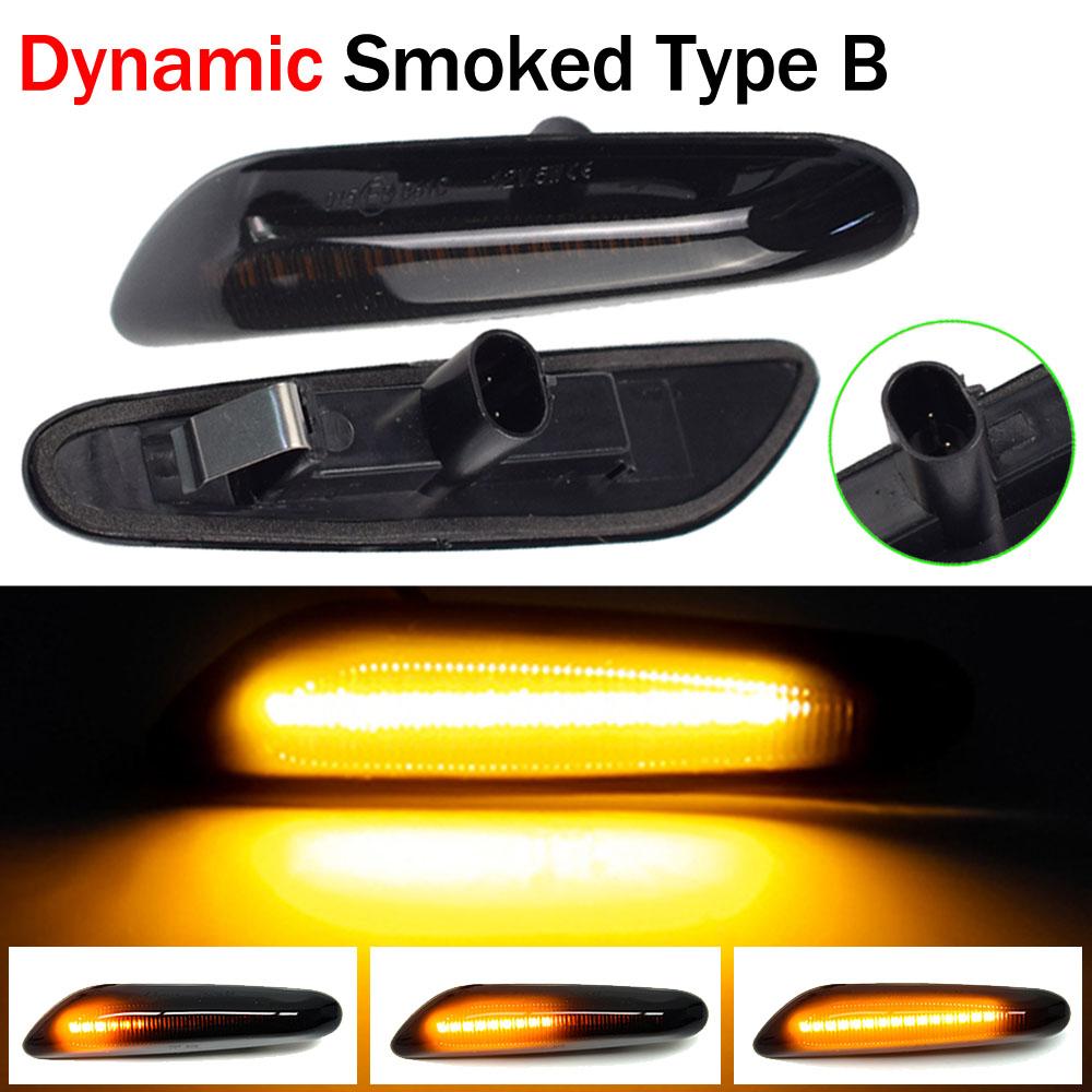 2x Dynamic LED Fender Light Side Marker For BMW 1 3 5 serie E46 E60 E61 E81 E82 E87 E88 E90 E91 E92 E93 X1 E84 X3 E83 X5 E53