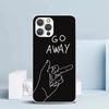 Middle Finger Soft Cover for iPhone 16 17 Air 15 14 Pro Max 16E Phone Case 13 Mini 12 11 7 SE 8 Print Pattern Fit Cases 16 17 Ai
