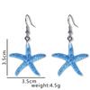 Bohemian Starfish Earrings Pendant Exaggerated Earrings Jewelry Gifts Starfish Ear Stud  Women