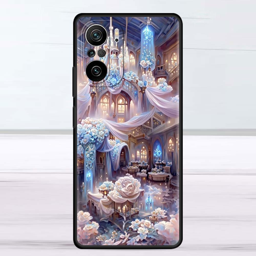 Чехол с цветком розовый для Xiaomi Redmi Note 11 10 9S 9 K40 Pro 7 8 9A 9C 8T 9T 10C 10Pro силиконовый чехол для телефона