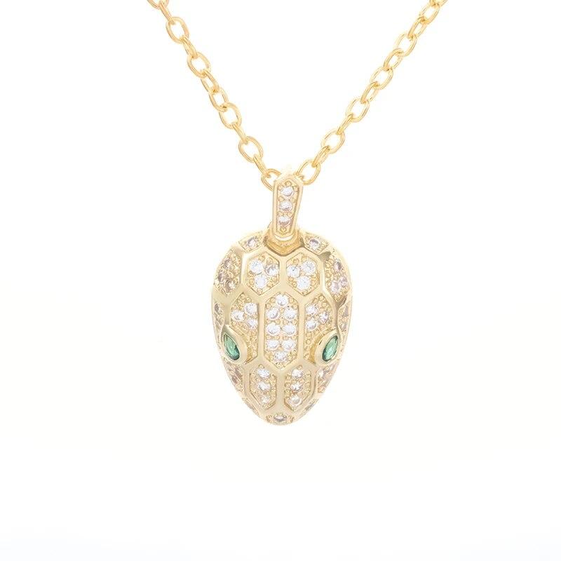 Retro Ethnic Chinese Zodiac Dragon Pendant Gold Color Necklace Men and Women Punk Style Jewelry Gift