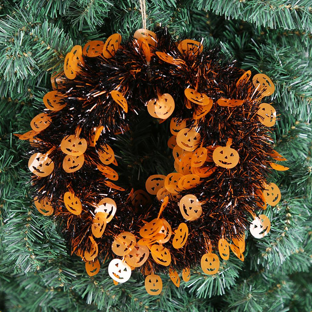 Хэллоуин передняя дверь венок висит гирлянда искусственный череп венок для стены Хэллоуин праздник