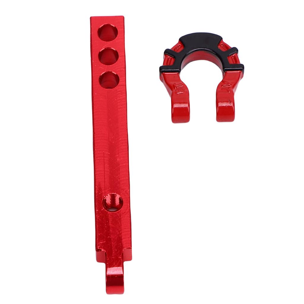 RC Trailer Hitch Tow Hook Alloy Metal RC Trailer Hitch Tow Hook Kit for 1 8 1 10 Scale Crawler Red Hook