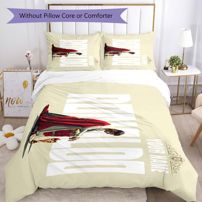 Cristiano Ronaldo Customize Your Name Custom Bedding Suitable for Bedrooms Machine Washable Custom Room Decor Christmas, WeddingPerfect