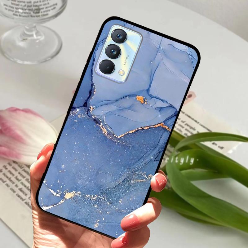 Для чехла Realme GT Master Case Edition Животные Мультфильмы Мягкий Силикон Funda для Телефона Realme GT Master Explorer Чехол Черный Coque