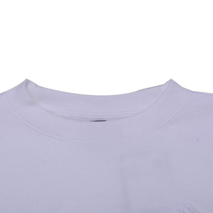 Converse Sweatshirts Women's White Crew Neck Moderate Regular 10020727-A07
