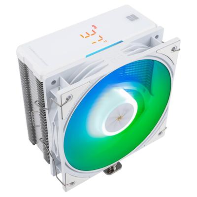 Thermalright Assassin X 120 R Digital ARGB Белый Воздушный кулер для ЦП 2000 об/мин 4 тепловые трубки 12 см Тихий ШИМ-вентилятор Кулер для ЦП с цифровым экраном сверху Intel для охлаждения ПК