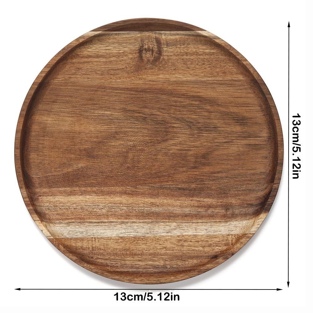 Деревянная обеденная тарелка Большой поднос для чая и еды Декоративный поднос Поднос для еды Хлебница