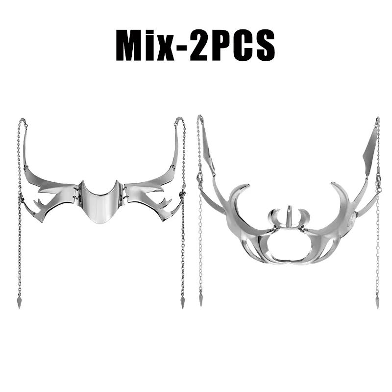 Преувеличивать киберпанк роскошные женские маски мода металлическая цепь нос лицо украшение модные ювелирные изделия маскарад аксессуары подарки