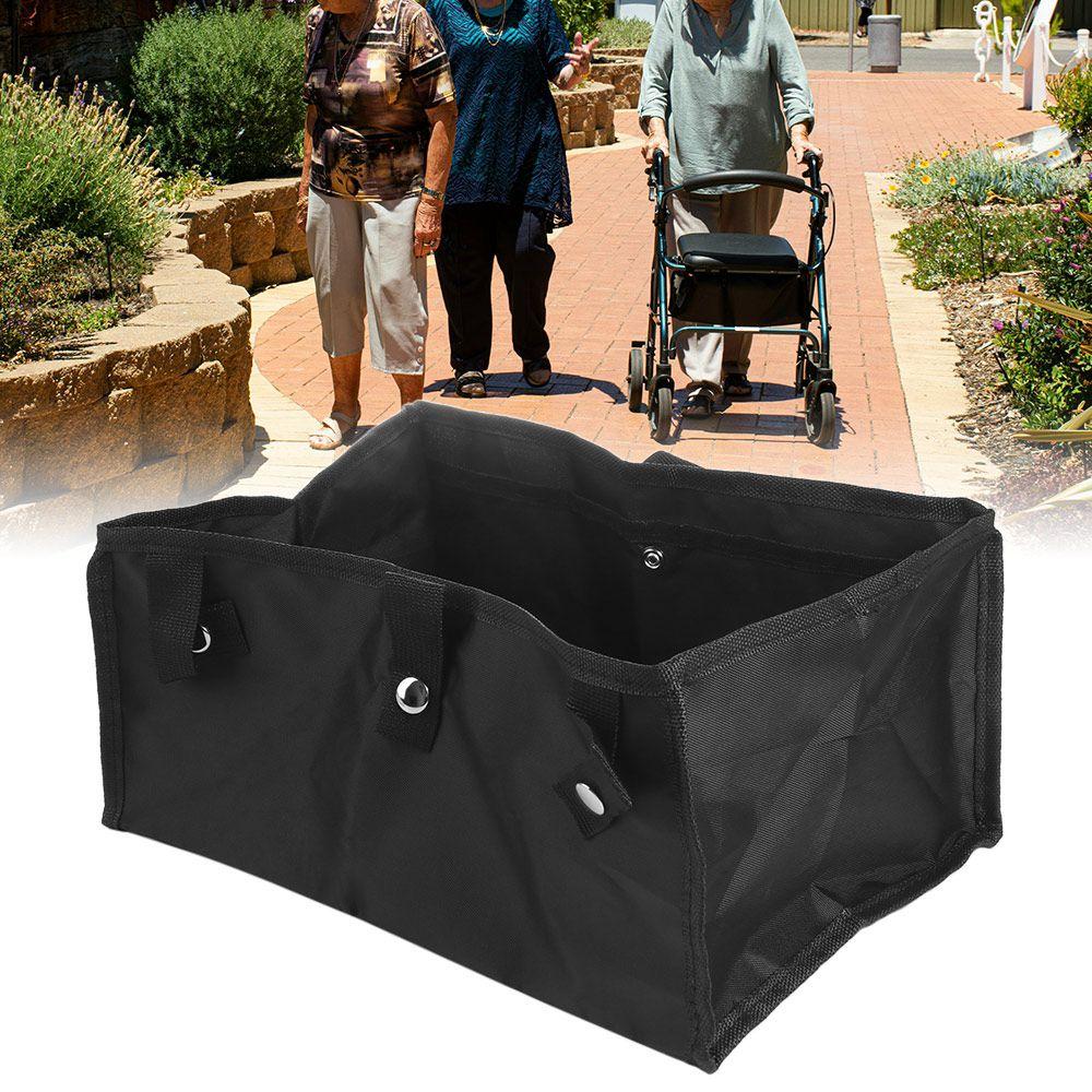 Подвесная сумка-органайзер для инвалидной коляски, большая вместимость, карман под сиденье для ходунков, для улицы