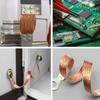 Flat Copper Braided Sleeves Tinned Plating Metal Sheath Screening Signal Wire Cable Shielded Expandable Ground Copper Straps