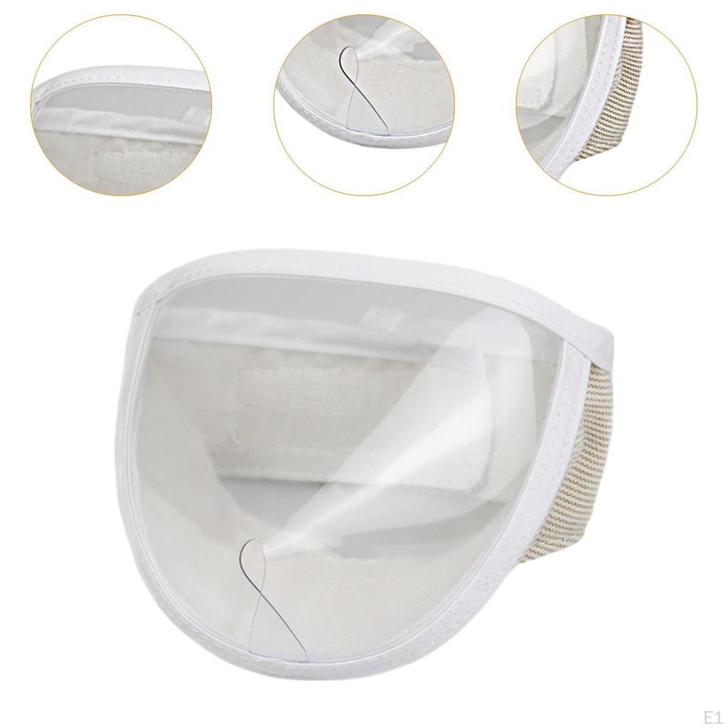 Cat Grooming Mouth Guard, Transparent Breathable Anti-Licking Guard for Bathing, Nail