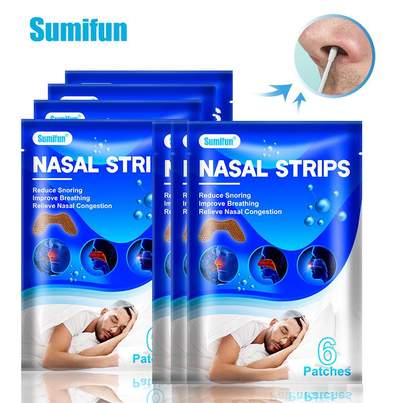 Sumifun Nasal Congestion Relief & Sleep Aid Breathable Patch (One Bag, 6 Patches) K07401