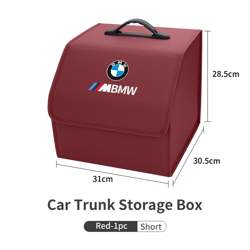 BAGE7 2026 Car Sticker Car Trunk Storage Box Large Capacity Tools Organizer Case Accessories For BMW Motorsport X1 X3 X5 E39 E46 E90 F
