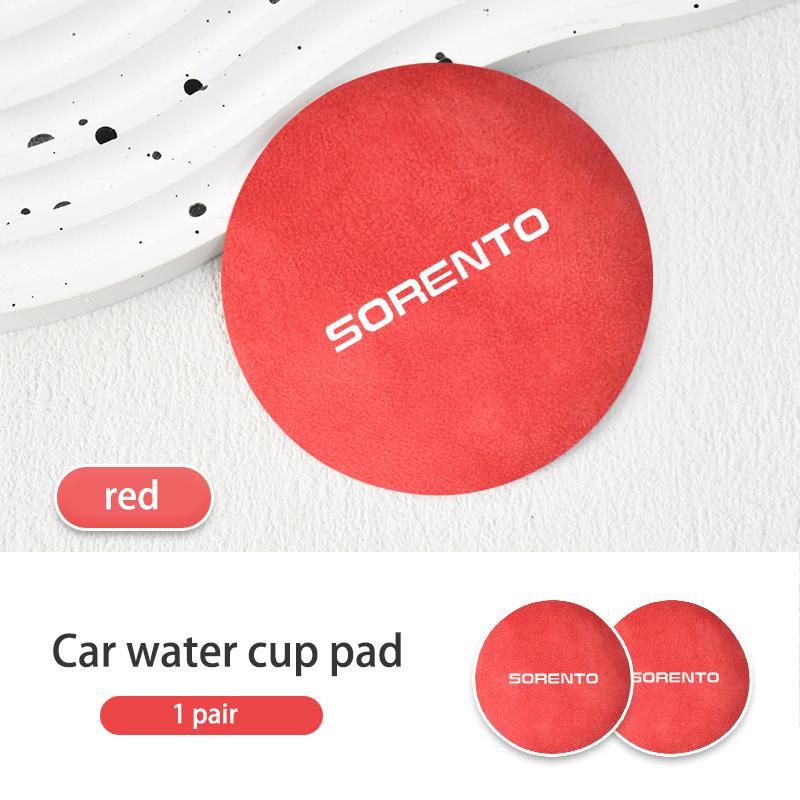 Car Coaster Water Cup Seat Non-slip Mat accessories For KIA Cerato Proceed Venga Sedona Forte Stonic Picanto