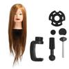 Hairdressing Mannequin Head 85 Percent Real Hair Flexible Multipurpose Hair Styling Head for Salon