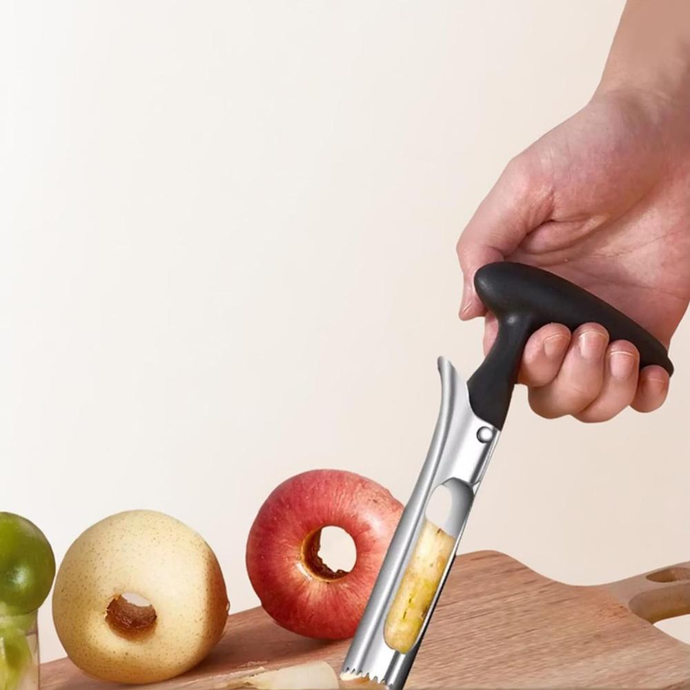 Инструмент для удаления сердцевины яблок, Прочный удалитель сердцевины яблок для запекания яблок и многого другого, Черный