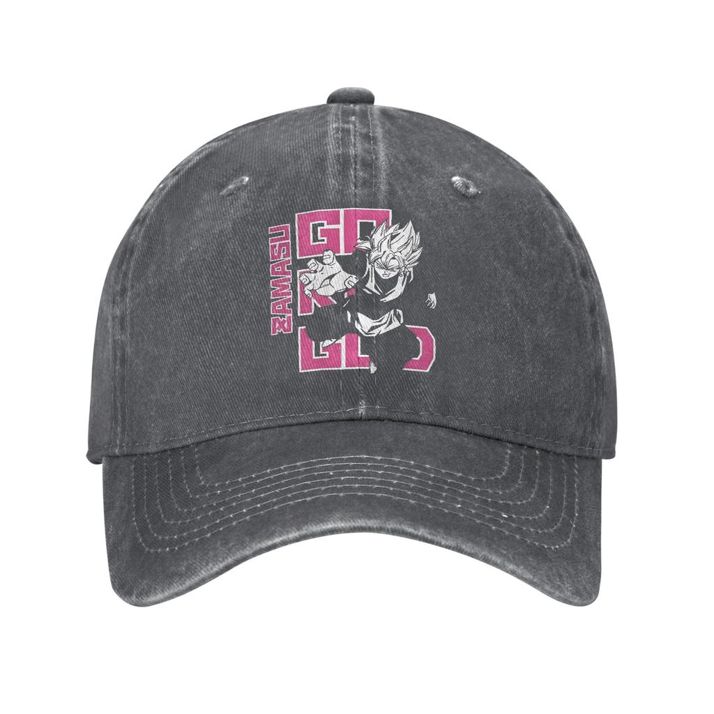 Dragon Ball Black Goku Baseball Caps Retro Distressed Denim  Headwear for Men Women Outdoor Summer Adjustable Fit Hats Cap