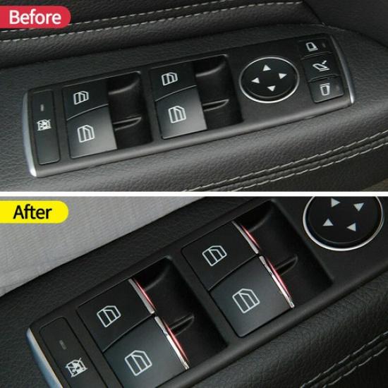 For Mercedes Benz A B CLA GLA Class W176 W246 C117 X156 Door Lift Button Sticker