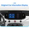 OSSURET Carplay Автомобильные интеллектуальные системы Carplay Android 13 Автомобильное радио для Fiat 500 2016 2017 2018 2019 Мультимедийный видеоплеер WIFI Авторадио Bluetooth
