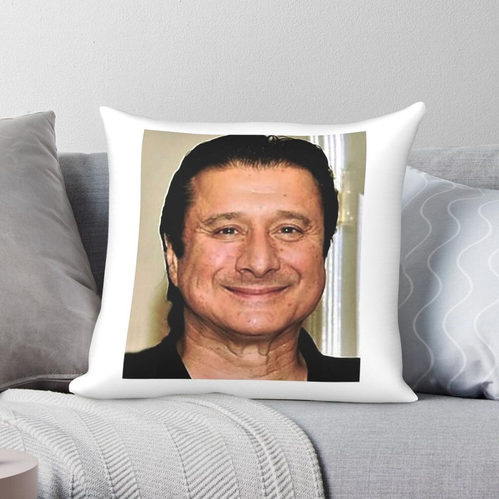 Steve Perry Journey Band Square Pillowcase Polyester Linen Velvet Creative Zip Decor Throw Pillow Case Room Cushion Cover