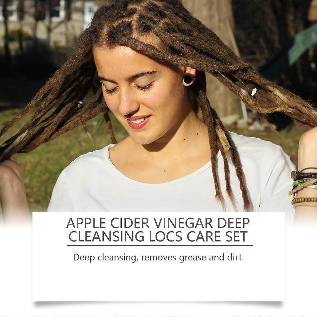 Apple cider vinegar refreshing hair care set dreadlock cleaning apple cider vinegar ingredients gently clean scalp care 1