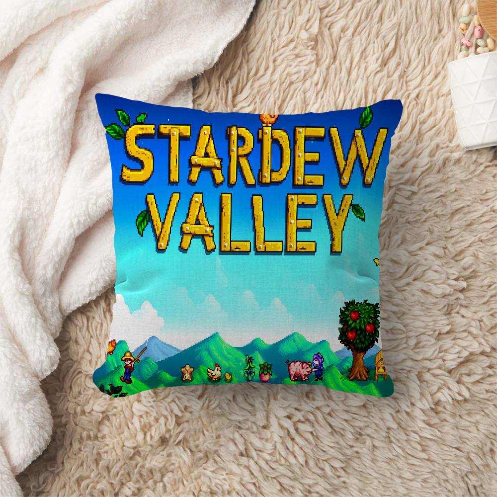 SStardew VValley Чехол на подушку Счастливый Дракон Чехол на диванную подушку Декор для дома Детский подарок