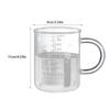 Кружка-мензурка профессионального класса Стильная и универсальная стеклянная чашка Мерная чашка для пищевых продуктов 450 мл