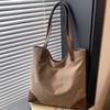 Простая сумка большой вместимости женская 2025 осень новая мода зарубежный досуг темперамент сумка-тоут сумка для покупок