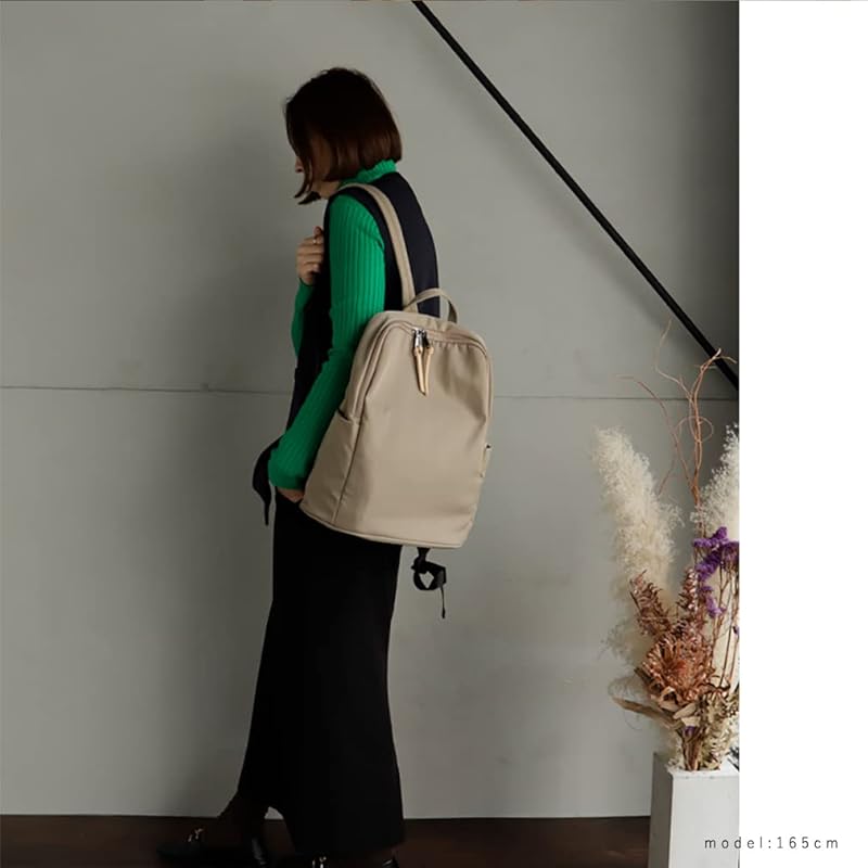 [VITAFELICE] Vita Felice Nylon Multifunctional Backpack (L) Ladies Inb-10035z (beige)