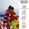 Grinch Candy Cane Heart Blanket Soft Throw Blanket For Home Bedroom Bed Sofa Travel Office Solid Christmas Blanket