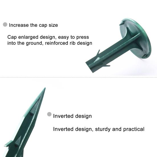 100/200 шт. кольев для дерна, прочные садовые колья, ландшафтные колья